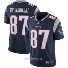 Mens New England Patriots #87 Rob Gronkowski Limited Navy Blue Vapor Home Jersey Bestplayer